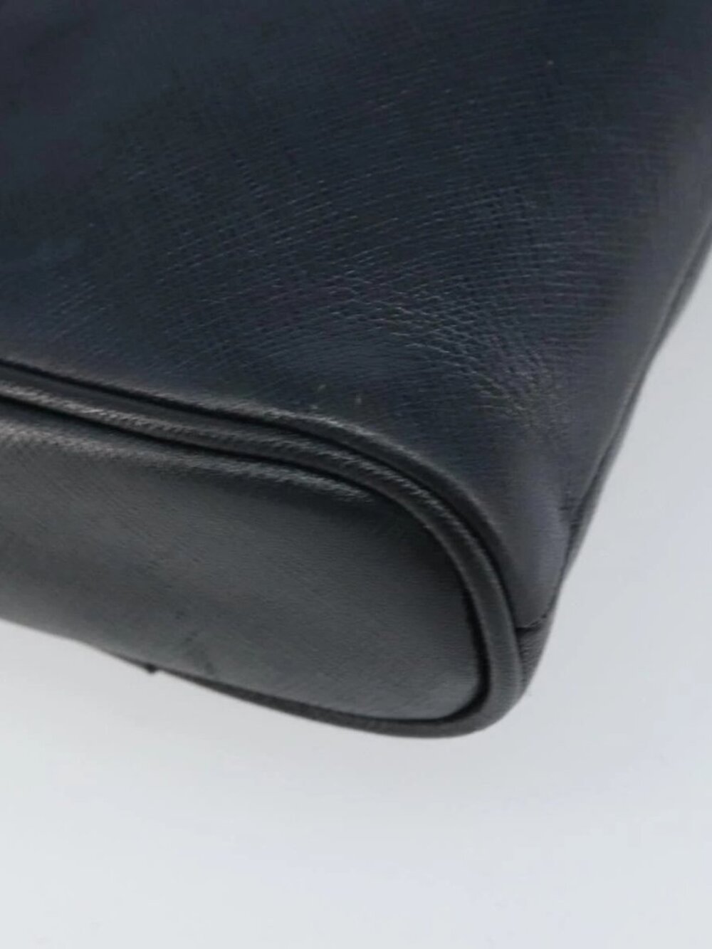 Christian Dior Shoulder Bag Leather Navy Gold Auth bs33276 - Picture 12 of 15